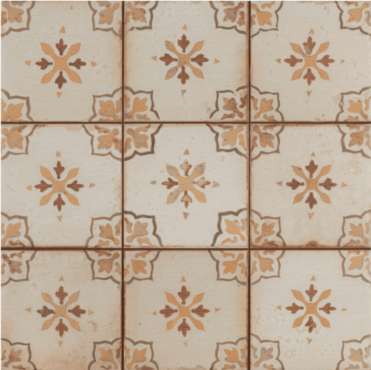 spanish style patterned floor tile